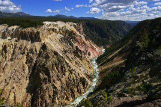 Yellowstone River - Yellowstone National Park - Wyoming Etats-Unis 2005