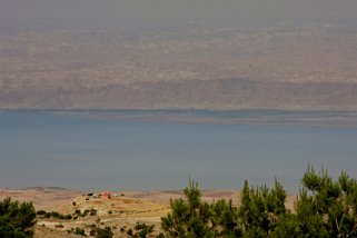 Mont Nébo vue sur la Mer Morte Jordanie 2010