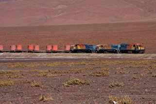 Convoi ferroviaire - Salar de Ascotan Chili 2011