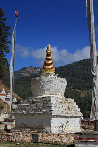 Stupa - Monastère de Kujey Lhakhang - Bumthang Bhoutan 2013